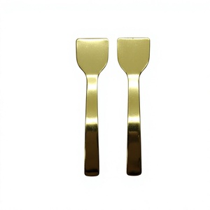 Cuillère carrée en acier inoxydable doré pour shilajit, avec logo personnalisé, non toxique, compatible lave-vaisselle, écologique, pour petites doses d'herbes - Product Image 3