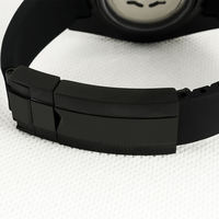 Fournisseur chinois en gros de bracelets en caoutchouc avec fermoir, montres mécaniques automatiques pour hommes, résistance à l'eau 3ATM