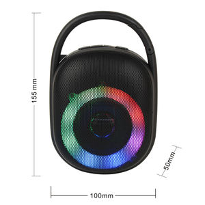 Mini altavoz de tarjeta SD RGB luces de colores Subwoofer al aire libre inalámbrico colgante CLIP5 BT altavoz - Product Image 5