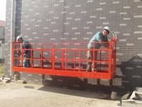 Plate-forme élévatrice auto-grimpante d'échafaudage suspendu électrique de bâtiment de construction avec la pince de parapet de mur