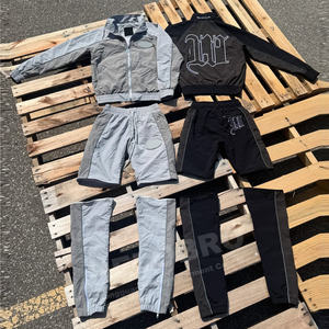 Pantalones cortos de nailon con cremallera desmontable reflectante ligero de 3m personalizados, chándal para hombre, chaqueta cortavientos y pantalones de chándal de nailon - Product Image 4