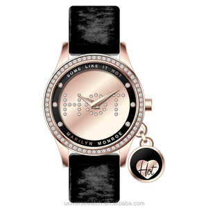 Fournisseur chinois, prix avantageux, montre pour fille rose personnalisée avec logo, quartz avec pierres, boîtier en acier inoxydable 316L, mouvement japonais ou <span class=keywords><strong>suisse</strong></span> U2728 - Product Image 5
