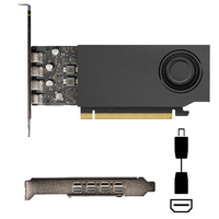   Kartu Grafis Profesional RTX A400 4GB GDDR6 Profil Rendah PCIe 4.0 Slot Tunggal 4x Mini DP Multi Monitor Office AI GPU