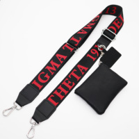 Nouvelle Arrivée : Sangle de Téléphone pour Sororité avec Pochette Zippée, Portefeuille et Cordon Réglable pour Téléphone, Porté en Bandoulière