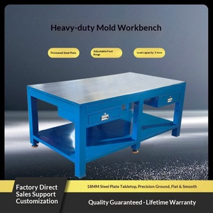 Banc de travail robuste pour monteurs avec tiroirs épaissis en acier, dimensions personnalisables, modèle 02237 (personnalisation possible) - Product Image 2