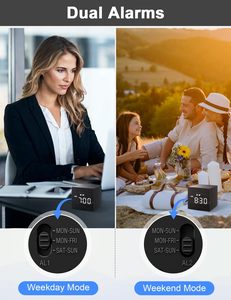 <b>Clock</b> Alarm Bamboo and Wood Bedroom Voice Control Digital Table Desk <b>Clock</b> Reloj Multifunctional Noctilucent Kitchen <b>Clock</b> - Product Image 2