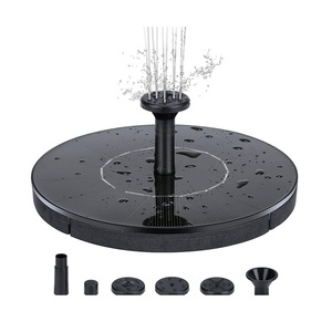 Fontaine solaire écologique pour bain d'oiseaux, pompe à eau flottante avec batterie intégrée et panneau solaire pour jardin, étang, paysage extérieur - Product Image 2