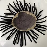 Perruques respirantes Emeda Dreadlock pour hommes, systèmes de prothèses capillaires 100% naturelles