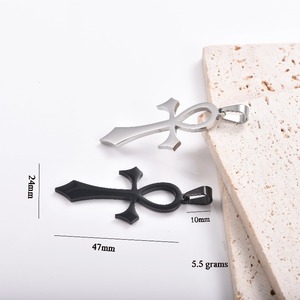Colgante Cruz Ankh de Acero Inoxidable Impermeable, Joyería con Símbolo, Estilo Hip Hop Punk - Product Image 6
