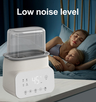 Chauffe-lait et stérilisateur 5-en-1 pour bébé avec veilleuse, en PP, 500W, 220-240V, prise UK, garantie 1 an - Vente en gros