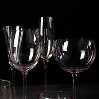 Verres à vin rose soufflé à la main, grands verres à vin transparents, cristal de qualité supérieure, mariage, noël, flûtes à Champagne, verre à eau