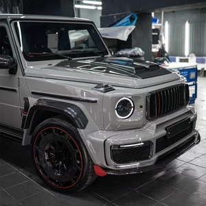 ชุดแต่งรถยนต์ W464 ปี 2019-2024 อัพเกรด 900 BodyKit คาร์บอนไฟเบอร์แห้ง กันชนหน้า-หลัง กระจังหน้า ท่อไอเสีย สำหรับ Benz G63 - Product Image 4