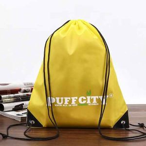 Custom Eco Friendly <b>Waterproof</b> <b>Black</b> Drawstring <b>Backpack</b> Bag for Soccer Team Fans Advertising Promotion Gift - Product Image 4