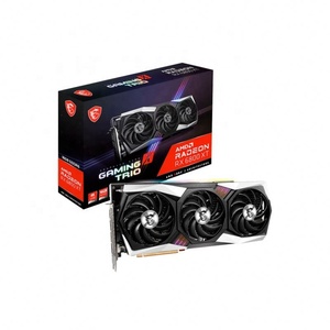 Carte graphique RX <span class=keywords><strong>6800</strong></span> <span class=keywords><strong>XT</strong></span> <span class=keywords><strong>GAMING</strong></span> <span class=keywords><strong>X</strong></span> TRIO 16G PCI Express avec ventilateur de refroidissement, emballage scellé, pour ordinateur de bureau de jeu et DisplayPort - Product Image 1
