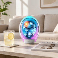 Diffuseur d'arômes ultrasonique, humidificateur, boule laser, veilleuse, alimenté par USB, 12W, minuterie 2-8H pour la maison et le véhicule