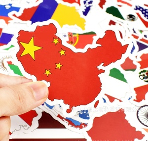 50Pcs World Country Map <span class=keywords><strong>adesivi</strong></span> Graffiti impermeabili per adesivo bandiera della nazione <span class=keywords><strong>del</strong></span> computer portatile della parete dei bagagli dell'auto - Product Image 4