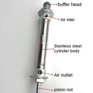 Silinder penyangga kepala ganda lengan mekanis baja tahan karat + sendi (Tracheal M8) DHR2K-20N70 NBLandsky - Product Image 2