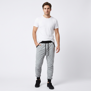 Custom <b>Men's</b> <b>Lightweight</b> Quick Dry Breathable Windproof 100% Cotton Casual Gym Jogger Trousers - Product Image 1