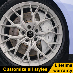 Ruedas forjadas personalizadas RimRage de 17-26 pulgadas, llantas de rendimiento ligeras de malla blanca para Porsche 911 992 Cayman <span class=keywords><strong>BMW</strong></span> M4 Audi RS5 - Product Image 2