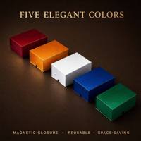 Boîte cadeau magnétique pliable en une seule pièce à 7 panneaux pour bijoux, montres, chaussures, vêtements, cadeaux de mariage et d'anniversaire