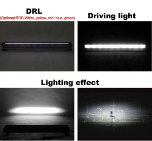 Nuova Luce da Lavoro LED <span class=keywords><strong>BSG</strong></span> L60-6/12/18/24/30 120W 24V in Alluminio Super Luminosa IP67 Impermeabile Certificata ECE-R10 per Camion e Trattori - Product Image 3