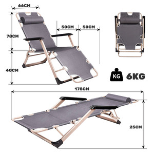 Xách Tay Có Thể Gập Lại Kim Loại Cắm Trại Ghế Ngả Bãi Biển Phòng Chờ Cotr Với Làm Mát Mat Cho Ngoài Trời Phòng Ngủ Phòng Khách Sử Dụng - Product Image 6