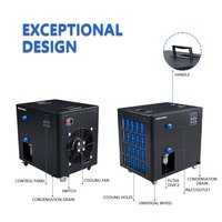 Refroidisseur de bain de glace automatique haute performance avec pompe à eau intégrée WiFi pour la récupération des athlètes Baignoires plongeantes froides intérieures et extérieures
