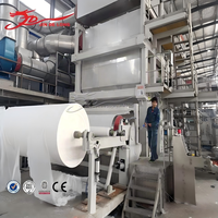 Machine automatique de fabrication de papier toilette en rouleaux jumbo de 2850 mm, équipement de production de papier toilette à partir de papier recyclé