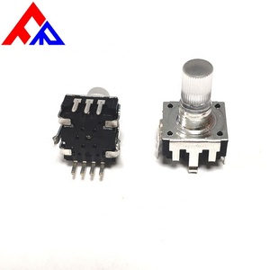 ตัวเข้ารหัส LED-EC12 แบบใหม่ ไฟหลายสี พร้อมสวิตช์ 24 ตำแหน่ง ดิจิตอลพัลส์ ความยาวแกน 20 มม. ตัวเข้ารหัสสำหรับเครื่องเสียงรถยนต์ - Product Image 4