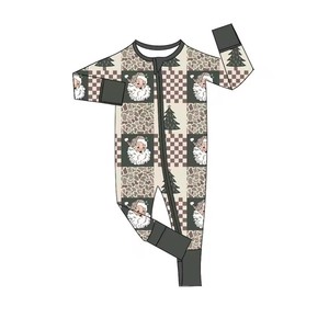 Pijama de una pieza para recién nacido con estampado de Papá Noel y renos, camuflaje, con cremallera. - Product Image 6