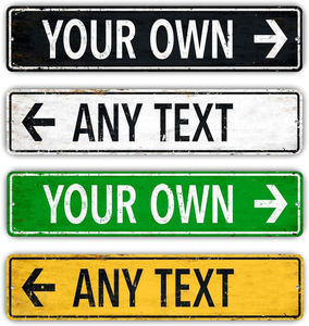 ป้ายโลหะอลูมิเนียมติดถนนแบบปรับแต่งได้ป้ายโลหะรูปทรงลูกศรตลกป้ายถนน - Product Image 2