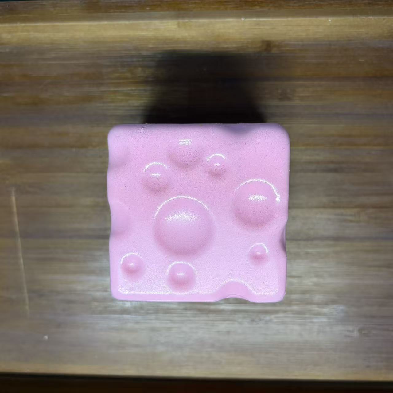 Pink square cheese