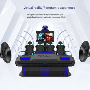 Nuevo Simulador de Barco de Realidad Virtual 9D de 4 Asientos, Consola de Juegos, Cine 3D <span class=keywords><strong>4D</strong></span> 9D, Arcade Metálico Interior de 4 Asientos para Escuelas - Product Image 4