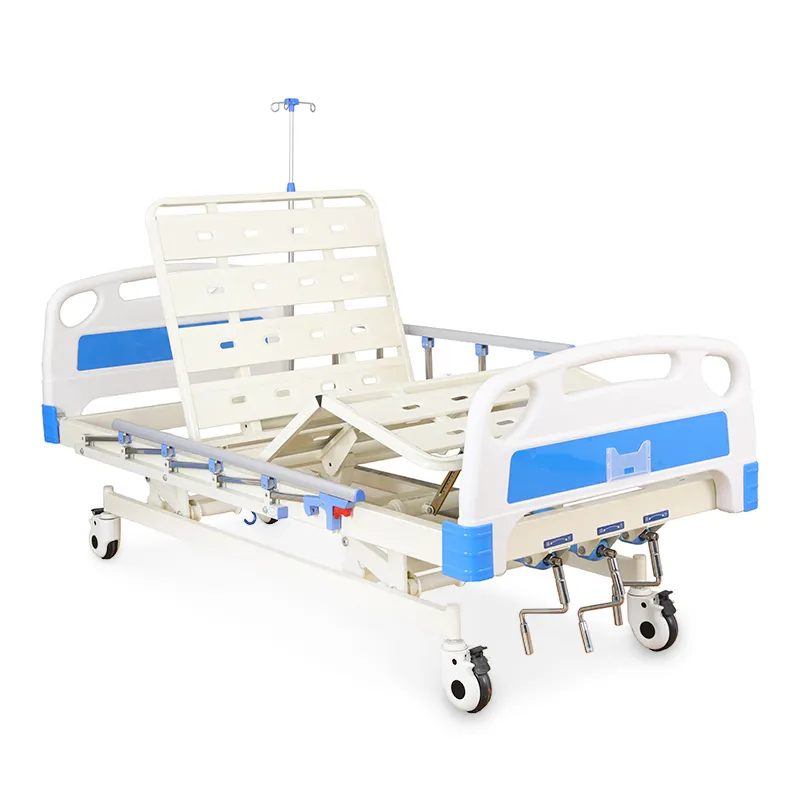 High Quality Technology Factory Sale Three Functions Manual Hospital Bed Medical Equipment For Patient