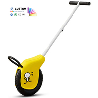 Nouveau design Poussette à une roue en plastique pour enfants Poussette pour bébés avec cadre en acier inoxydable Charge de 20kg pour les enfants de 5 à 7 ans