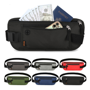 Portable Lightweight Nylon, Waterproof Rfid Blocking Fanny Pack Travel <b>Wallet</b> Slim <b>Passport</b> Holder Money Belt Waist Bag/ - Product Image 1