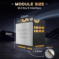 Module Wi-Fi 7 Qualcomm QCC2072 IEEE802.11a/b/g/n/ac/ax/be 2.4G/5G/6G 320MHz 2T2R PCIe/Uart Linux/Android pour point d'accès Wi-Fi
