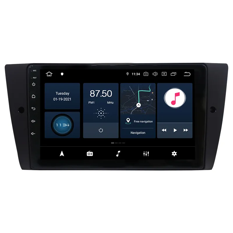 Unità principale di GPS WIFI di navigazione del lettore Video di Multimedia con la struttura Radio di androide di 2 Din per BMW 3 serie E93 E92 E91 E90 2006-2012