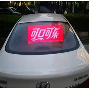 Panneau d'affichage LED transparent pour vitre de voiture Wifi&4G couleur pleine P7.5-3.89, panneau d'affichage publicitaire LED <span class=keywords><strong>COB</strong></span> pour vitre arrière de <span class=keywords><strong>taxi</strong></span> - Product Image 2