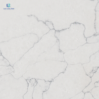 Кварцевая плита Luca White Mesh Vein |   Искусственный камень под Calacatta с тонким узором, полированный, для кухонных столешниц и стен, на заказ
