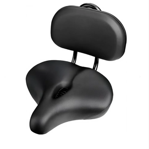 Selle Large Rouge Avec Dossier – Confort Vélo électrique Ou Classique