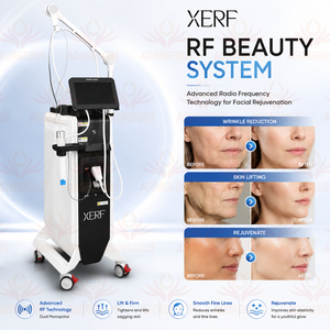 Appareil professionnel de raffermissement cutané et de lifting du visage XERF, double fréquence 6,78 MHz + 2 MHz, machine de remodelage du visage pour salon de beauté - Product Image 2
