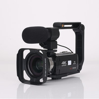 Ensemble d'appareil photo numérique DV portable professionnel 4K HD 60FPS pour la photographie MicroSD Media et capteur d'imagerie CMOS