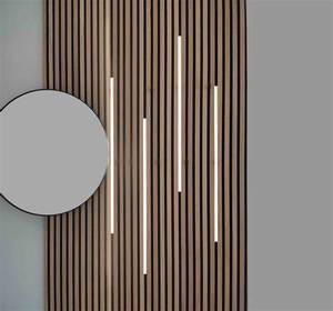 Akupanel Dark Oak Holz Laser geschnittene Wand paneele 3D-Paneele Schall dichte Fassade Holz paneele für modulare Innenwände - Product Image 2