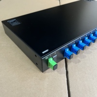 BANGBANG 1x16 Boîtier de terminaison PLC en cassette, Montage en rack SC, Répartiteur optique ODF, Panneau de brassage fibre optique FTTH, Acier laminé à froid