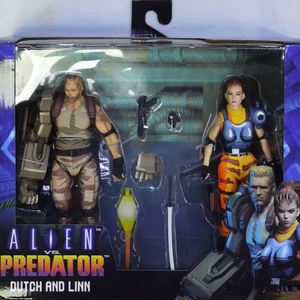 Neca người ngoài hành tinh vs Predator avp nam và nữ chiến binh đôi phù hợp với búp bê di chuyển tay mô hình hành động - Product Image 4