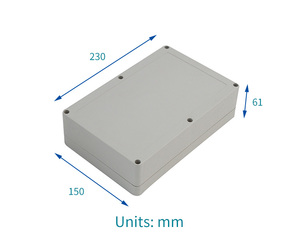 Boîte de jonction étanche IP65 EVEREST PW078 230*150*61mm en ABS, certification RoHS, plage de température -20°C à <span class=keywords><strong>60</strong></span>°C pour utilisation électronique en extérieur - Product Image 6