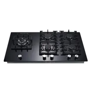 2024 New Design Home Kitchen Appliance Gas Stove Cooktop fuel LPG NG 7mm Tempered Glass Gas Hobss Hobs