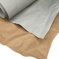 Papier d'emballage texturé lavé, papier kraft laminé 0,55 mm, matériau biodégradable non déchirable