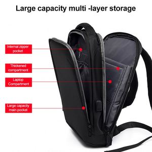 Sac à dos d'étudiant imperméable en gros, nouveau modèle 2023, fin, pour ordinateur portable, affaires, USB, multifonctionnel, pour hommes, pour le bureau - Product Image 4